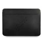 GUESS Laptop Tablet 13 Sleeve Saffiano Script Black Case