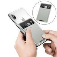 Case Baseus back stick silicone card bag French grey (ACKD-B0G)