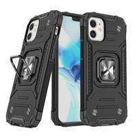 Armor husa iPhone mag suport Wozinsky Ring 14 Plus carcasă hibridă blindată + netic negru