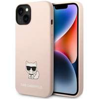 Husa Apple iPhone KARL LAGERFELD 14 Plus Silicone Choupette Body Bright Pink Hardcase