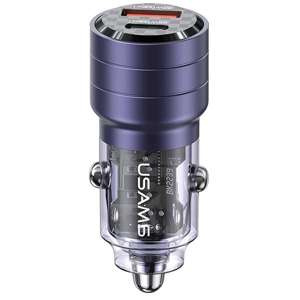 USAMS Charg. sam. C36 USB+USB-C 95W Fast Charge violet/violet CC176CC02 (US-CC176)