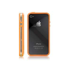 Husa Case-Mate Hula Bumper Apple iPhone  4 4S Orange 2 Foils