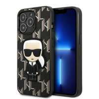 Husa iPhonecase Karl Lagerfeld 13 Pro / 13 6.1" Hard Black/black Monogram Ikonik Patch negru/negru Case