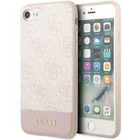 Husa iPhone case Guess GUHCI8G4GLPI 7/8/SE 2020/ 2022 roz/roz tare 4G Stripe Collection Case