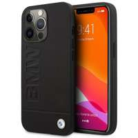 Husa iPhonecase Signature BMW BMHMP14XSLLBK 14 Pro Max 6.7" negru/negru tare Logo imprimat MagSafe