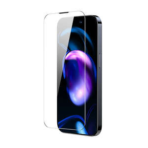 Folie sticla cu acoperire anti-praf de 0,3 mm Baseus Crystal pentru iPhone 14 Pro Max (2 buc)