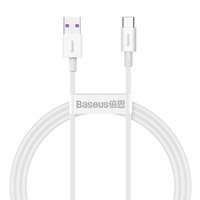 Baseus Superior Series Fast Charging Data Cable USB - USB Type C  66 W 6A 1 m White (CATYS-02)