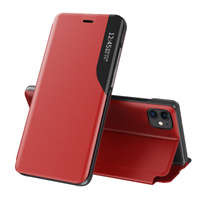Eco piele View Case caz elegant husa cu clapetă și funcție de suport iPhone 13 Pro roșu