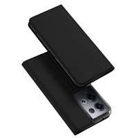 husa Dux Ducis Skin Pro Oppo Reno 8 Pro flip carte de acoperire carte portofel stand negru