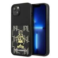 Husa Apple iPhone KARL LAGERFELD 13 Karlimals Cardslot Black Hardcase