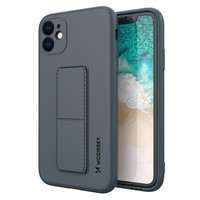 Wozinsky Kickstand Case flexible silicone cover with a stand Samsung Galaxy A11 / M11 blue