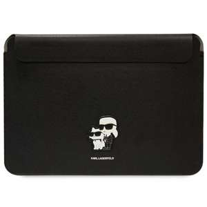 Karl Lagerfeld Manșon KLCS14SAKCPMK 14" negru/negru Saffiano Karl&Choupette Karl&Choupette