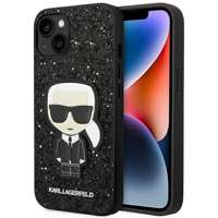Husa Apple iPhone Glitter KARL LAGERFELD 14 Plus Flakes Ikonik Black Hardcase