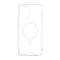 Husă de colț transparentă cu MagSafe pentru Samsung Galaxy S25 Edge - transparentă