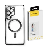 Husa galvanizata Wozinsky cu Magsafe pentru Samsung Galaxy S25+ - Neagra