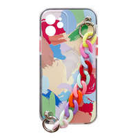 Lanț de culoare Case gel elastic husa cu lanț cu pandantiv pentru iPhone 8 Plus / iPhone 7 Plus multicolor