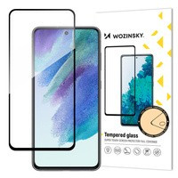 Wozinsky super-puternic folie sticla Full Glue pentru întregul ecran cu rama Case prietenos Samsung Galaxy S21 FE negru