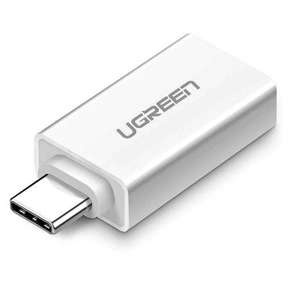 UGREEN Adaptor USB-A 3.0 la USB-C 3.1 Alb