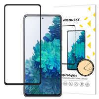 Wozinsky super dură Full Glue ecran complet din sticlă temperată cu ramă Case Friendly Samsung Galaxy S20 FE negru