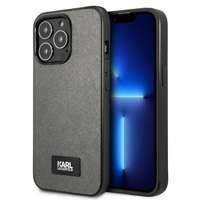 Karl Lagerfeld KLHCP13LSFMP2DG iPhone 13 Pro / 13 6.1" hardcase argintiu/argintiu Saffiano Placă Saffiano