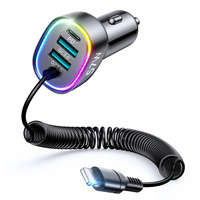 incarcator cabluriJoyroom de mare viteză 4 în 1 PD, QC3.0, AFC, FCP cu m Lightning 1.6m 57W negru (JR-CL20)