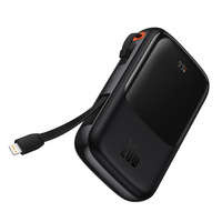 Powerbank 10000mAh 20W Baseus Qpow Pro Overseas Edition + cablu USB C 3A - negru