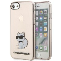 iPhonecase Karl Lagerfeld KLHCI8HNCHTCP 7/8/ SE 2020 / SE 2022 roz/ roz tare Ikonik Choupette