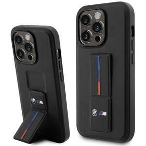 Husa BMW BMHCP14L22GSLK iPhone 14 Pro 6.1" negru/negru greucase Grip Hot Stamp
