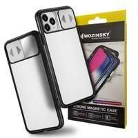 Wozinsky Magnetic Cam Slider netic Cam Case magnetic 360 caz telefonic complet ecran de sticlă camera de acoperire Huawei P40 negru
