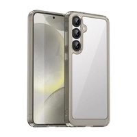 Outer Space Husă Husă din silicon cu cadru de gel pentru Samsung Galaxy S25+ - Transparentă și Neagră