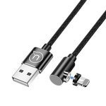 Cablu Angular Magnetic USAMS Apple Lightning 1m negru