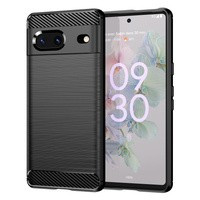Carbon Case flexibil husa Google Pixel 7 capac negru