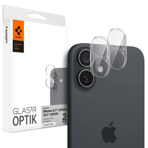 Spigen IPhone CAMERĂ FOTO PROTECTOR OPTIK GLAS.TR CAMERĂ FOTO PROTECTOR 2-PACK 16 / 16 PLUS CRISTAL CLAR