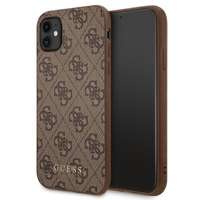 Husa GUESS Apple iPhone 11 4G Metal Gold Logo maro tarecase