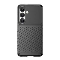 Husa Thunder Case pentru Samsung Galaxy S25, silicon, husa blindata, neagra