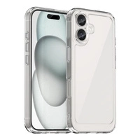 Husă Outer Space cu cadru de gel pentru iPhone 16 Plus - transparentă