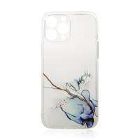 Case husa iPhone Marmură pentru 12 Pro gel de acoperire albastru marmură