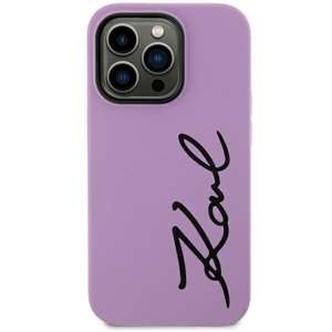 Husa Karl Lagerfeld KLHCN61SKSVGU iPhone 11 6.1" violet/violet durcase Silicon Signature Case