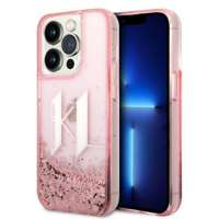 Husa Apple iPhone Liquid Glitter KARL LAGERFELD 14 Pro Big KL Big KL Pink Hardcase