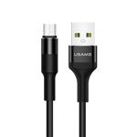 Cablu Braided USAMS MicroUSB 2A 1,2 m U5 SJ224USB01 US-SJ224 Negru