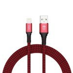 T-PHOX JAGGER LIGHTNING CABLE ROȘU 1M ; 2.4A