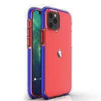 Primăvară Case husa de gel husa cu ramă colorată pentru iPhone 13 mini albastru închis