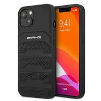AMG AMHCP13SGSEBK iPhone 13 mini 5.4" negru/negru greucase piele cu linii în relief