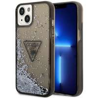 Husa Apple iPhone Liquid Glitter GUESS 14 Plus Palm Collection Black Hardcase