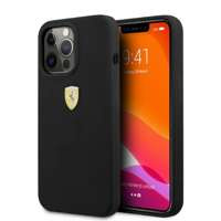 Husa iPhonecase Ferrari FESSIHMP13XBK 13 Pro Max 6.7" negru/negru silicon dur Ferrari FESSIHMP13XBK MagSafe