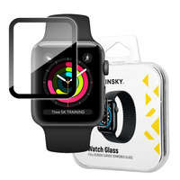 szkło Apple Watch Wozinsky Watch Glass hibrid pentru 3 38mm / Watch 2 38mm / Watch 1 38mm negru