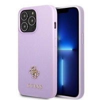Husa iPhonecase Guess Guhcp13lps4mu 13 Pro / 13 6.1" violet / violet Hard Saffiano 4g Small Metal Logo Case