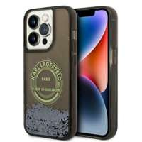 Husa Apple iPhone Liquid Glitter KARL LAGERFELD 14 Pro RSG Black Hardcase