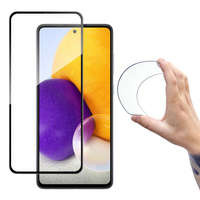Wozinsky Acoperire completă Flexi Nano film de sticlă de sticlă temperată cu rama Samsung Galaxy A72 4G negru