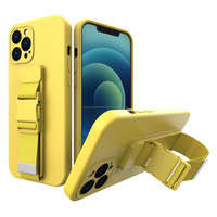 Coardă case gel husa cu lanț cu lanț lanyard lanyard Samsung Galaxy A72 4G galben